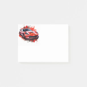 Muskelauto post-it klebezettel