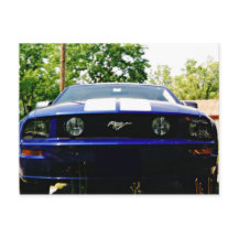 Muskelauto - Shelby blue Postcard