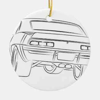Muskelautozeichnen Keramikornament