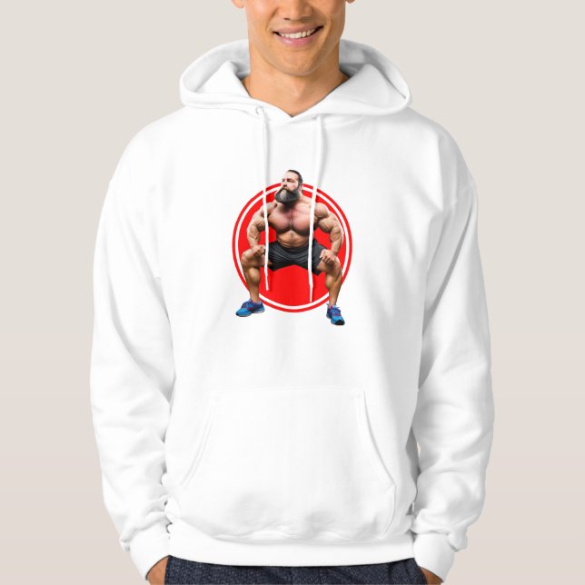 Muskelbär Hoodie (Vorderseite)