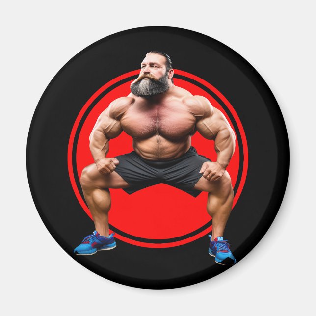 Muskelbär Magnet (Vorne)