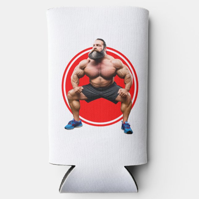 Muskelbär Selters Dosenkühler (Vorderseite)