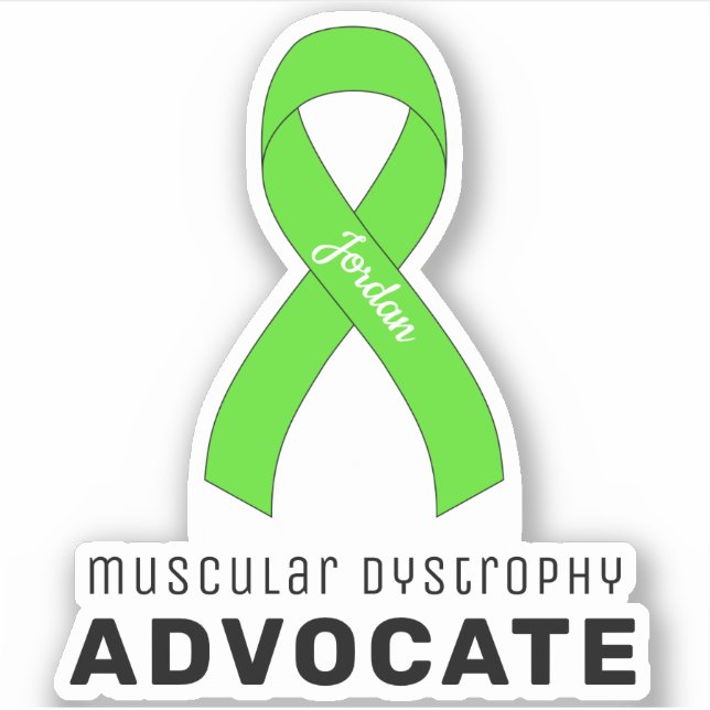 Muskeldystrophie Advocate Vinyl Sticker (Vorderseite)