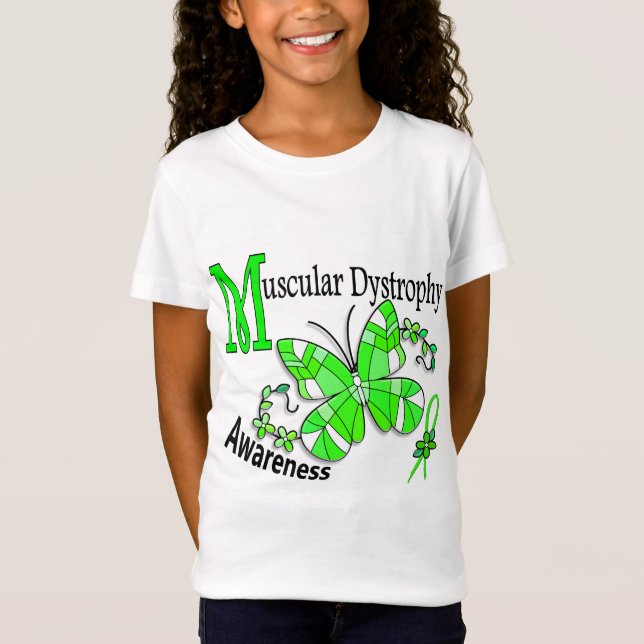Muskeldystrophie des Buntglas-Schmetterlings-2 T-Shirt (Vorderseite)