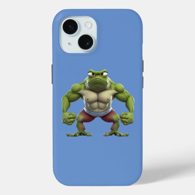 Muskelfrosch, starker Muskelfrosch Case-Mate iPhone Hülle (Rückseite)