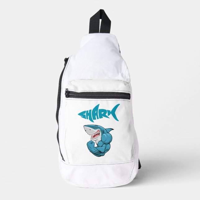 Muskelhai Crossbody Bag (Vorderseite)