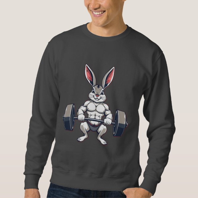 Muskelhase Gym Pumpernickel Sweatshirt (Vorderseite)