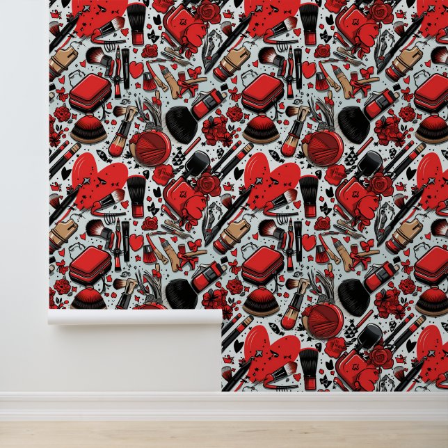 Muskelkachelmuster Tapete (Anwendung)