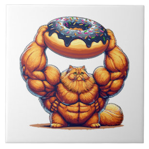 Muskelkater Heben Doughnut Fliese