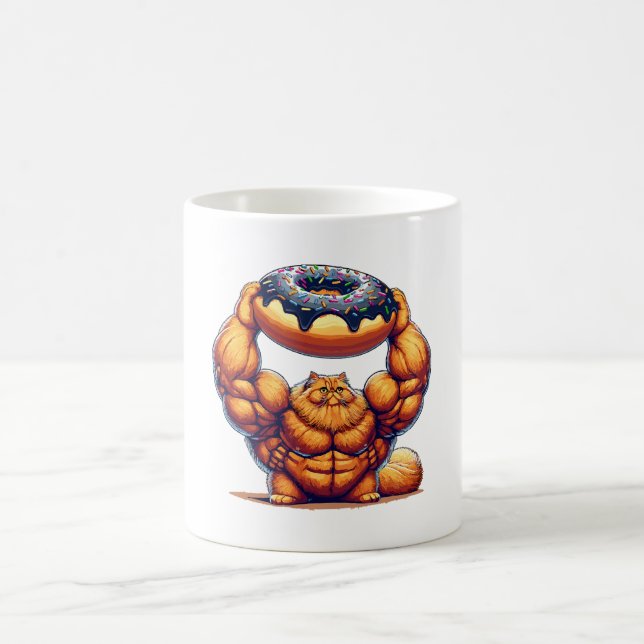Muskelkater Heben Doughnut Kaffeetasse (Mittel)