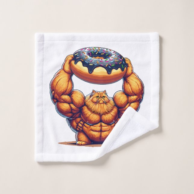 Muskelkater Heben Doughnut Waschlappen (Waschlappen)