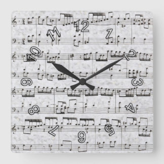 Muskelkraft Quadratische Wanduhr