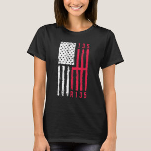 Muskelkraftrad 6 Gears Mechanisch American F T-Shirt
