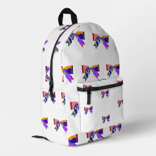 Muskelkrämpfe und Knäuel Kinder Mädchen Bedruckter Rucksack