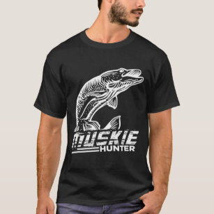 Muskellunge Fisch Muskie Hunter Musky Fischen T-Shirt