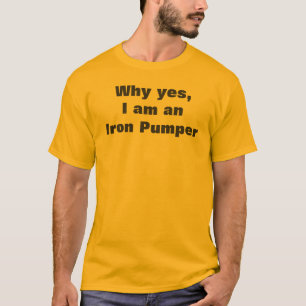 Muskelmann Eisenpumper Humorvoll Lustiger Spruch T-Shirt