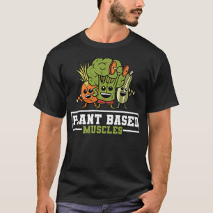 Muskeln auf der Grundlage der Pflanze Vegetarische T-Shirt