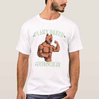Muskeln auf der Grundlage von Pflanze Amerikanisch T-Shirt
