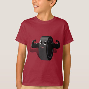 Muskeln auf Hockey Puck T-Shirt