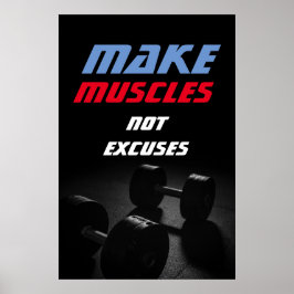 Muskeln Bodybuilding Fitness Motivierend machen Poster
