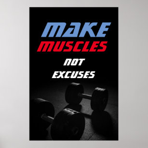 Muskeln Bodybuilding Fitness Motivierend machen Poster