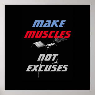 Muskeln Bodybuilding Fitness Motivierend machen Poster