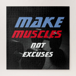 Muskeln Bodybuilding Fitness Motivierend machen Puzzle
