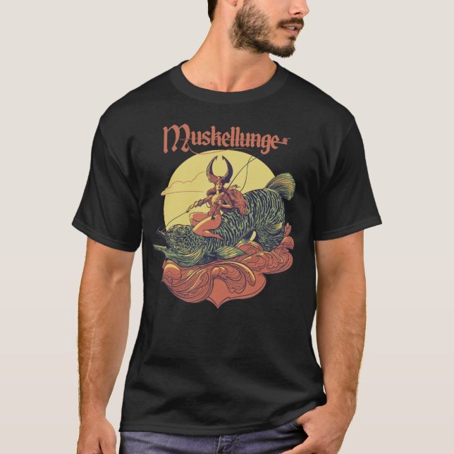 muskeln die Kriegerin auf ihrer Muskellunge T-Shirt (Vorderseite)