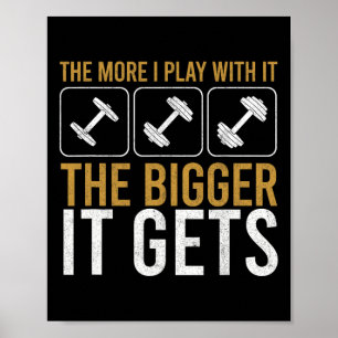 Muskeln erhalten größere Bodybuilding Gym Training Poster