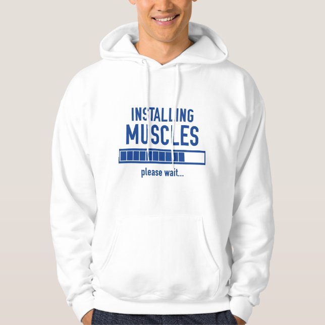 Muskeln installieren hoodie (Vorderseite)