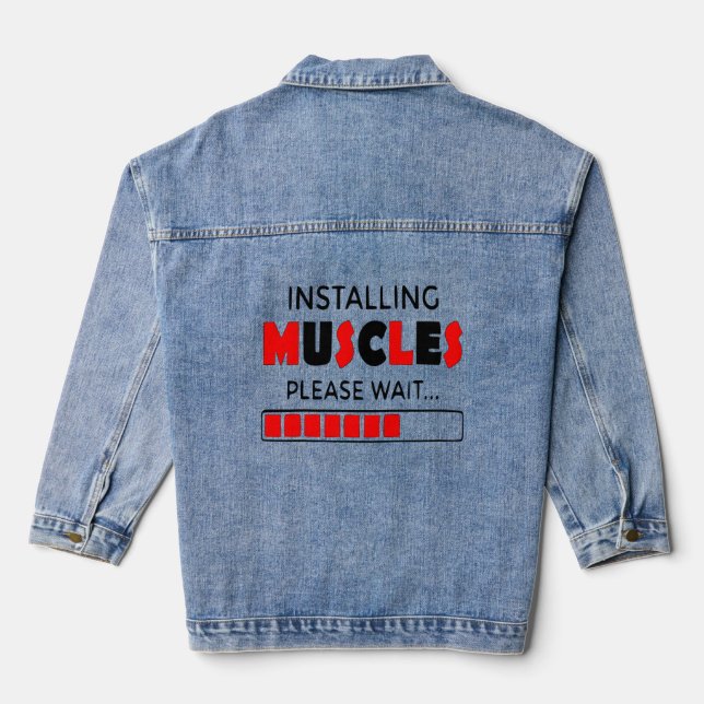 Muskeln installieren jeansjacke (Rückseite)