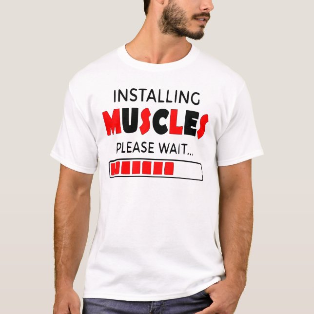 Muskeln installieren T-Shirt (Vorderseite)