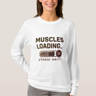 Muskeln laden, bitte warten, lustiges Gym Longslee T-Shirt