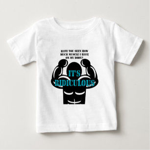 Muskeln, so stark es ist lächerlich lustig baby t-shirt