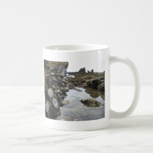 Muskeln und Felsen auf Newport-Strand Kaffeetasse