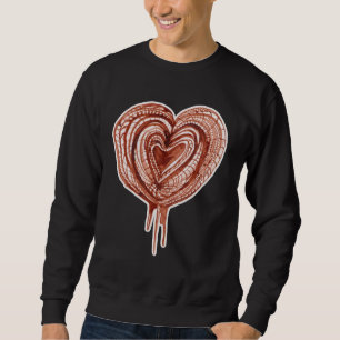 Muskelpumpe (Herz) Zeichnung Sweatshirt