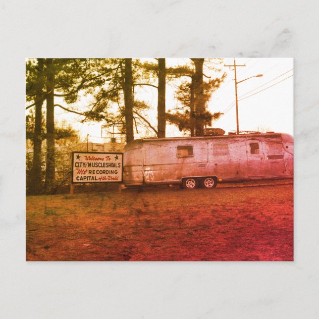 Muskelschübe Postkarte - Retrolook (Vorderseite)