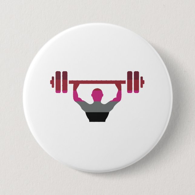 Muskelstolz Button (Vorderseite)