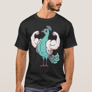 Muskeltiere-Serie Pfau T-Shirt