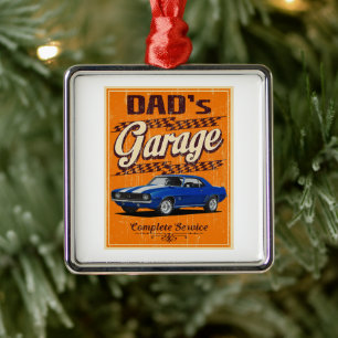 Muskelwagen des Vaters Ornament Aus Metall
