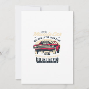 Muskelwagen Einladung