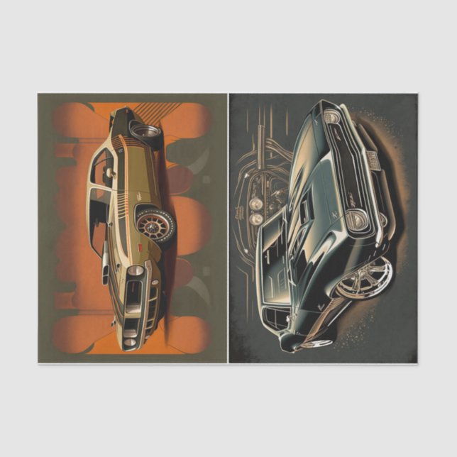 Muskelwagen Seidenpapier (Vorderseite)