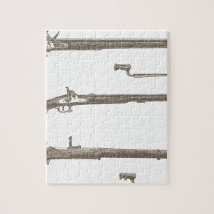 Musketen Alte Gewehre Vintage Antike Waffen Puzzle