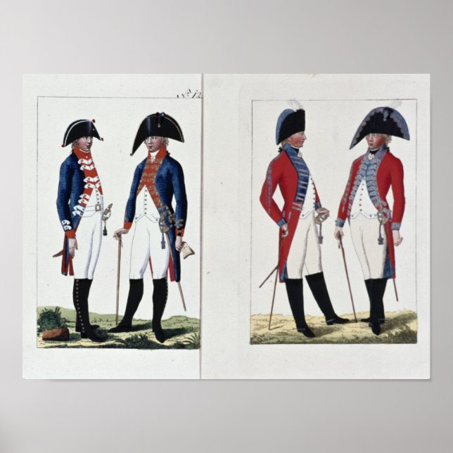 Musketiere und Beamte, 1800 Poster (Vorne)
