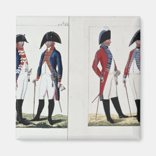 Musketiere und Offiziere, 1800 Magnet