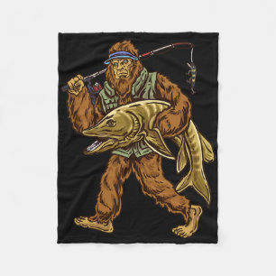 Muskie-Angeln Bigfoot Musky-Jagd Angler Fleecedecke