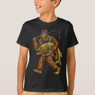 Muskie-Angeln Bigfoot Musky-Jagd Angler T-Shirt
