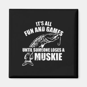 Muskie-Angeln Es ist alles Spaß und Spiel bis jema Magnet