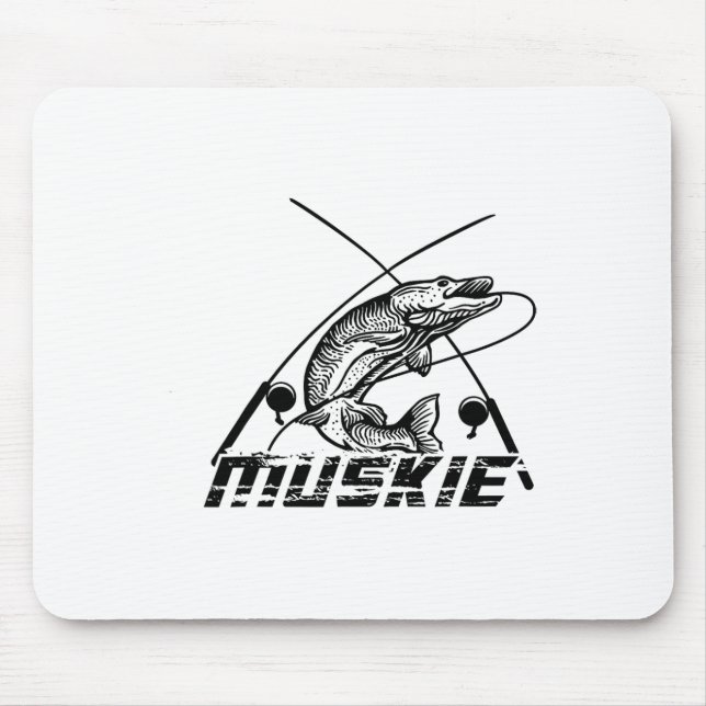Muskie-Angeln  Mousepad (Vorne)
