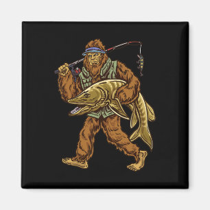 Muskie Fischen Bigfoot Musky Junting Fishermen 1 Magnet